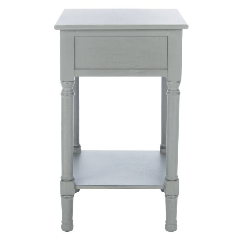 SAFAVIEH Genny 1-Drawer Bottom Shelf Accent Table - 19" W x 15.8" L x 26" H - 19Wx16Dx26H
