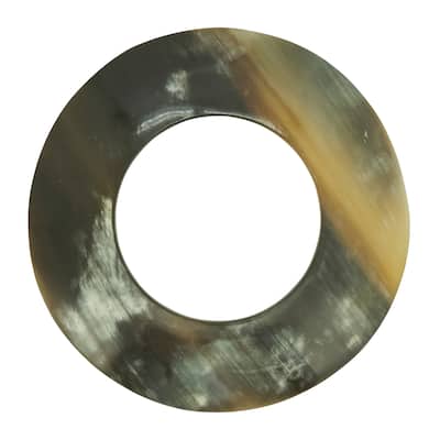 Round Design Horn Napkin Rings (Set of 4) - Brown