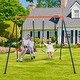 preview thumbnail 13 of 12, Saucer Swing with Stand for Kids