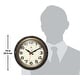preview thumbnail 5 of 5, 10" Forecaster Wall Clock - 10 x 2 x 10