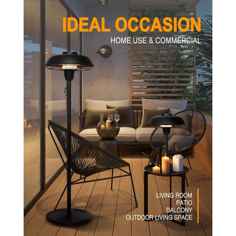 1500w Infrared Indoor And Outdoor Portable Patio Heater
