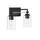 preview thumbnail 10 of 16, Minka Lavery Binsy - 1 Light Bath Vanity in Coal Finish