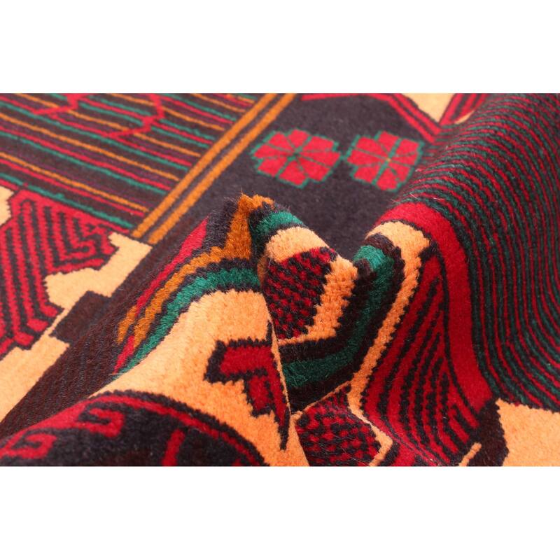 ECARPETGALLERY Hand-knotted Teimani Light Orange Wool Rug - 3'1 x 4'5