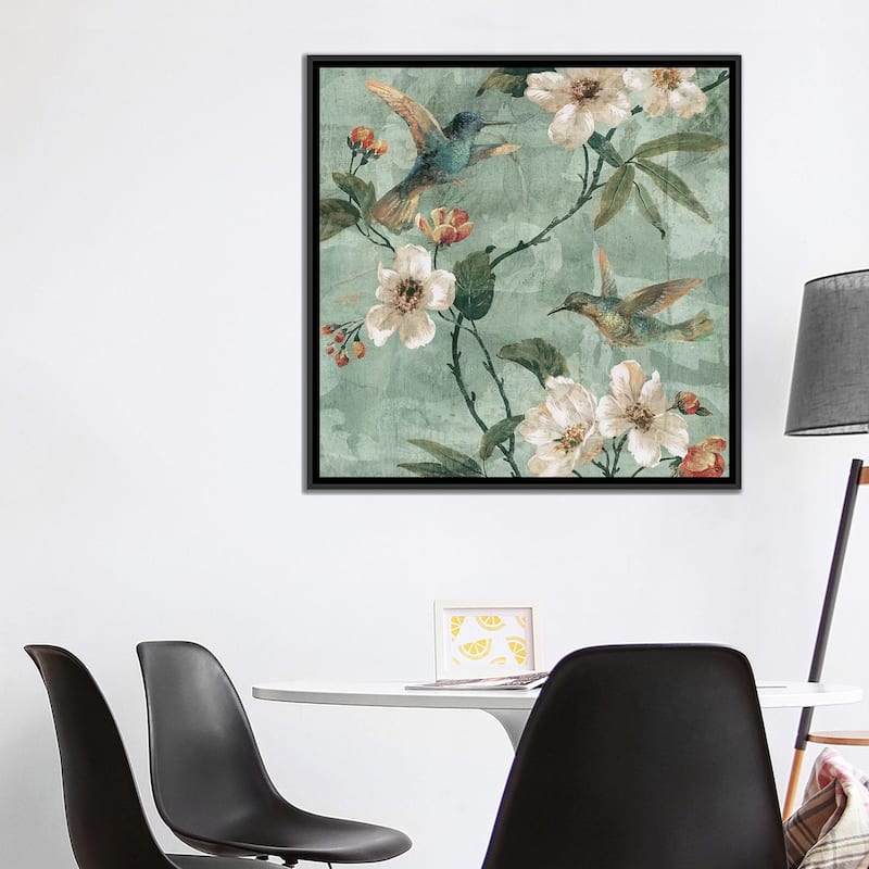 iCanvas "Birds Of A Feather II" by Renee Campbell Framed Canvas Print