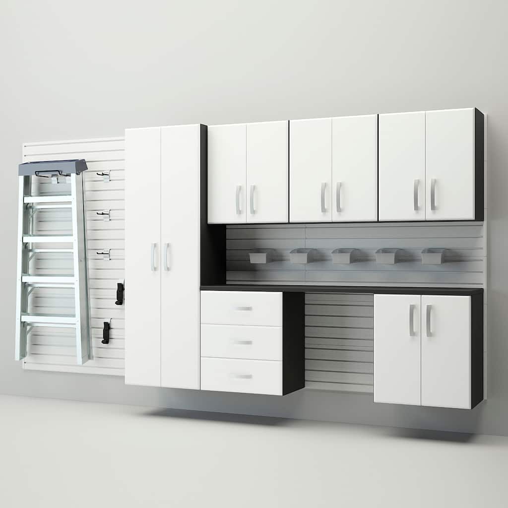Flow Wall 24 Piece PVC Indoor Deluxe Cabinet Storage Set
