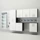 Option White Slatwall / White Cabinets