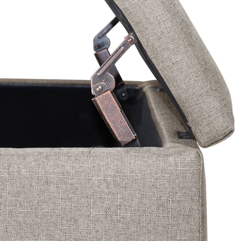 Maypex 29" Fabric Upholstered Tufted Storage Bench