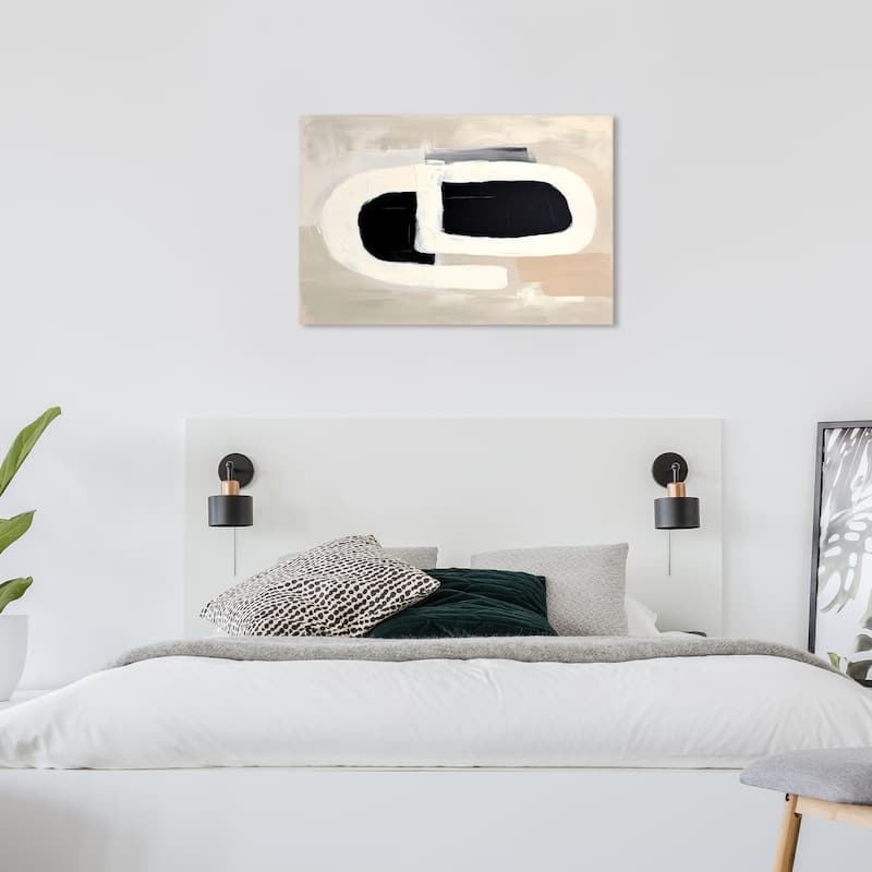 Wynwood Studio Canvas Abstract 3D Glasses White and Ivory Modern & Contemporary Wall Art Canvas Print - 36 x 24