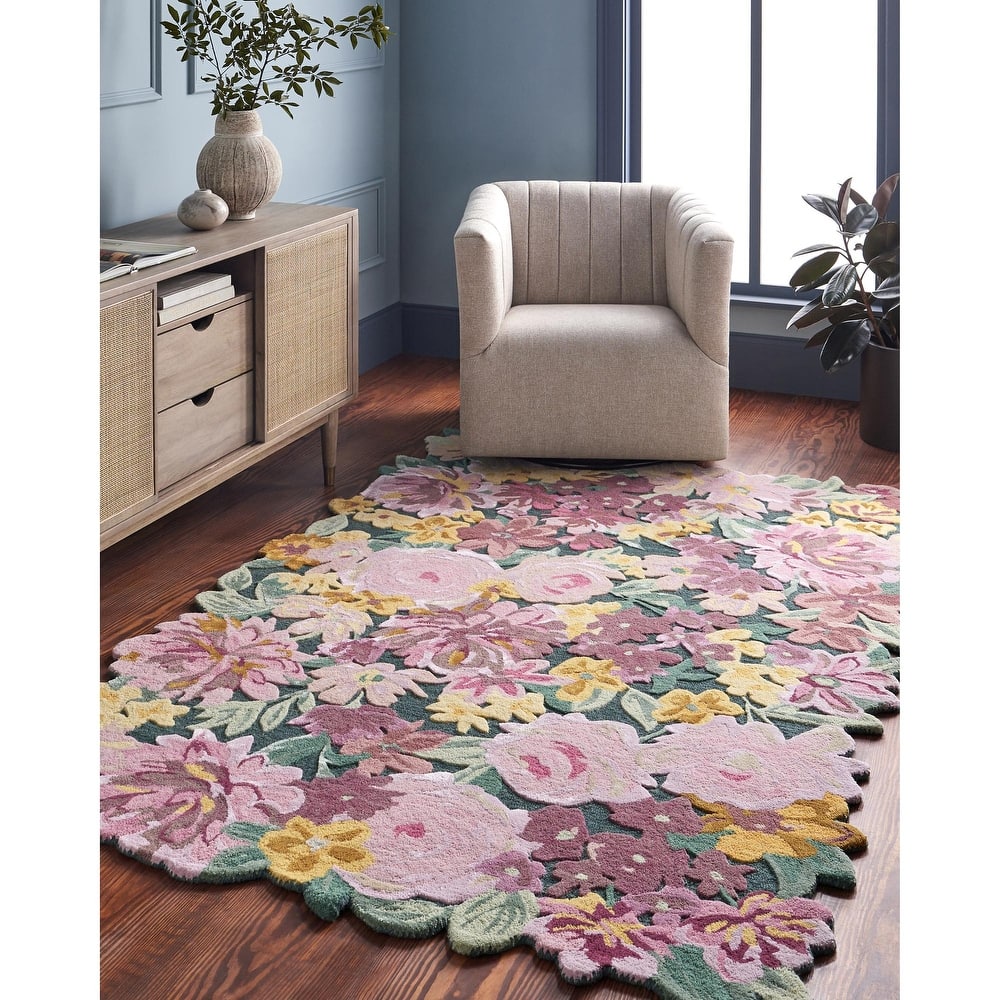 Marisela Coastal Floral and Botanical Area Rug