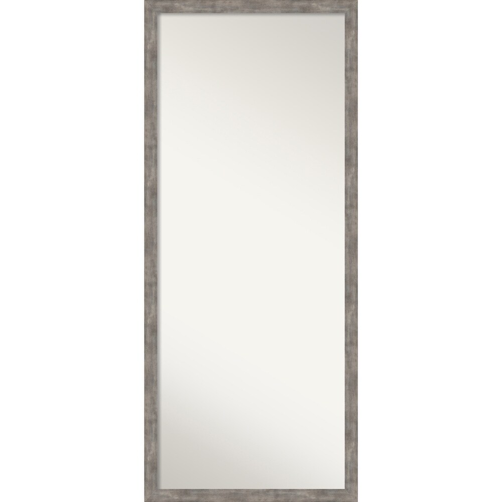30 X 66 Non-beveled Cabinet White Full Length Floor Leaner Mirror -  Amanti Art : Target