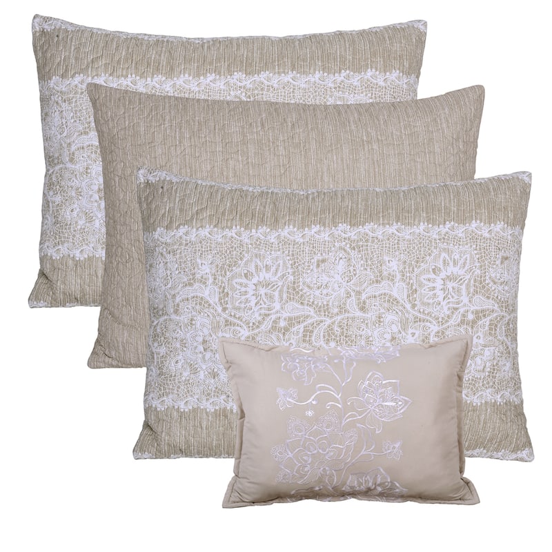 Serenta 6 Piece Cotton Blend Daybed Bedspread Coverlet Set - 75" x 39"