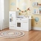 preview thumbnail 10 of 14, Teamson Kids Wooden Play Kitchen with Refrigerator, Stove, Sink and Ice Maker, Modular Toy Kitchen Set for Toddlers and Kids