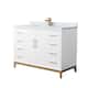 Option White / Satin Bronze Hardware