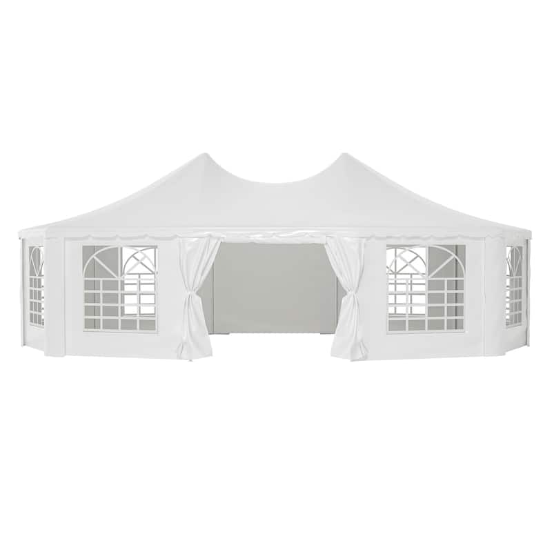 GDFStudio - Nashua Waterproof Event Protection Outdoor Gazebo Pavilion Shelter Tent