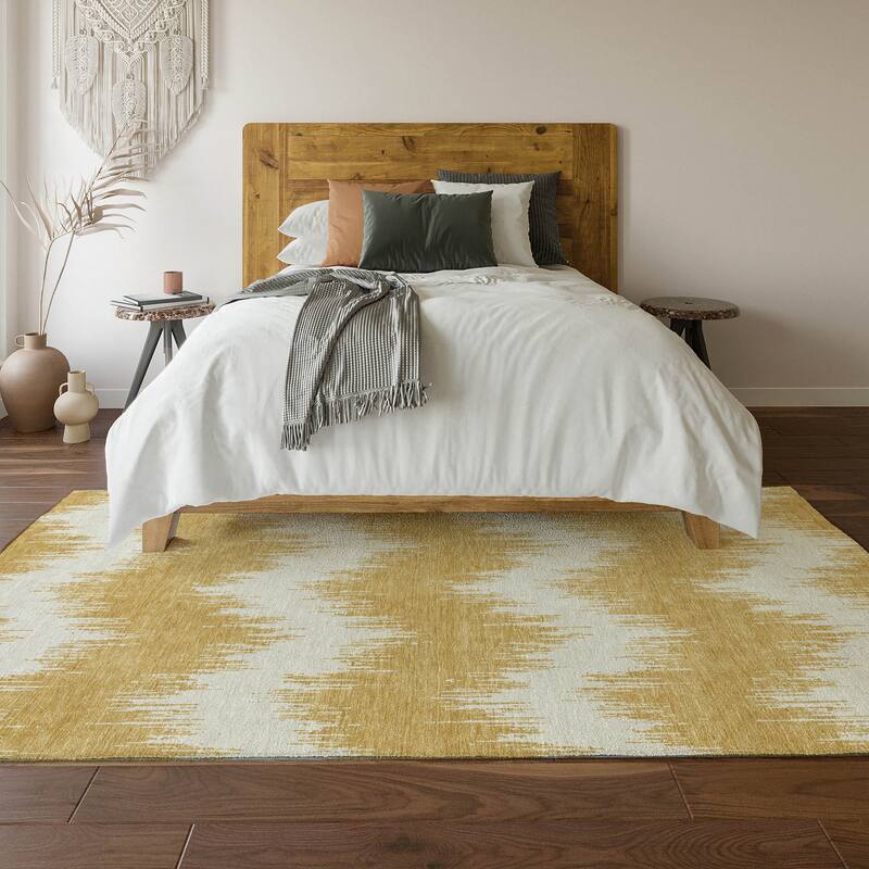 Premium Washable Super Soft Farmhouse Chevron Mayfield Rug