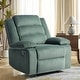 preview thumbnail 73 of 101, Overstuffed Cotton Corduroy Manual Pushback Recliner with Wide Armrest
