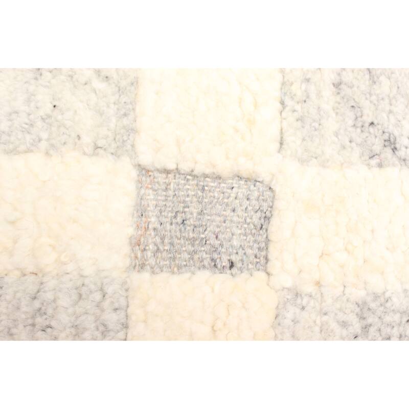 ECARPETGALLERY Hand-knotted Tangier Cream Wool Rug - 5'0 x 8'1