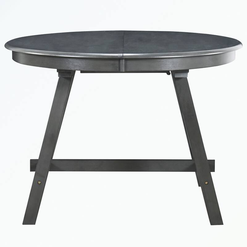 Round Extendable Wood Dining Table