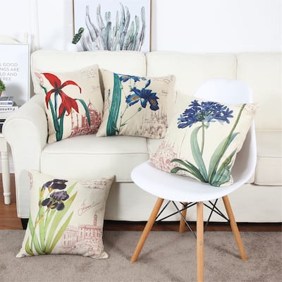 Topfinel Outdoor Square Pillow Cover (Set of 4)