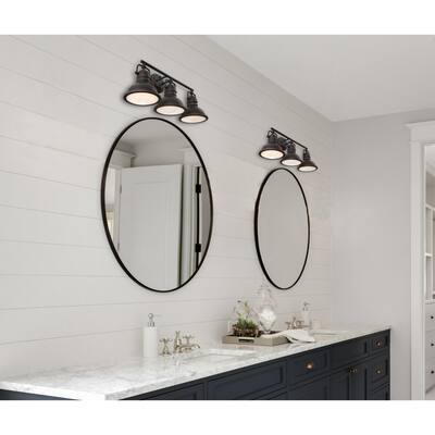 Westinghouse Lighting Boswell Three-Light Oil Rubbed Bronze Indoor Wall Fixture