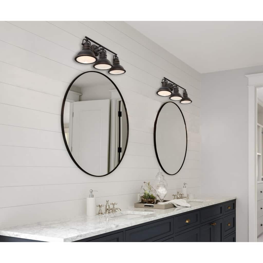 Westinghouse Lighting Boswell Three-Light Oil Rubbed Bronze Indoor Wall Fixture