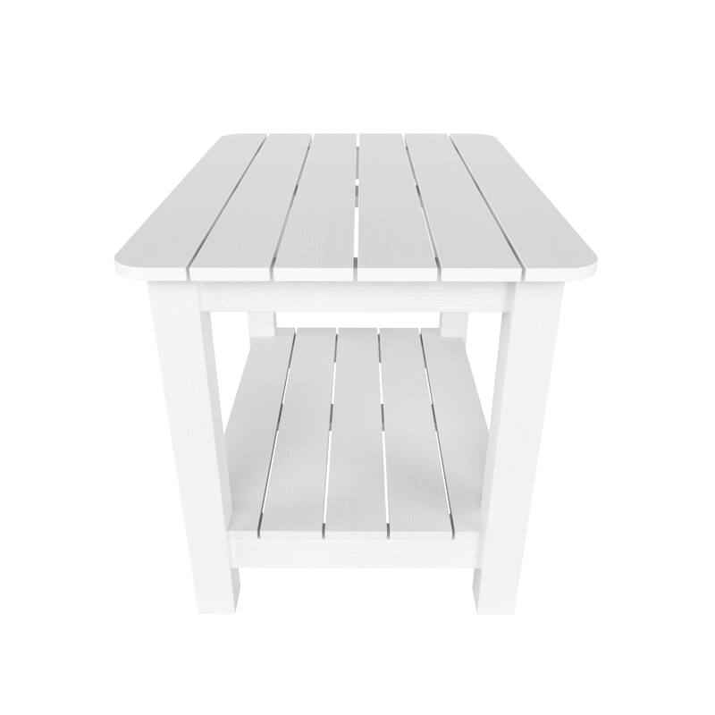 Vineyard HIPS Eco-Friendly Outdoor Modern Square All Weather Side Table