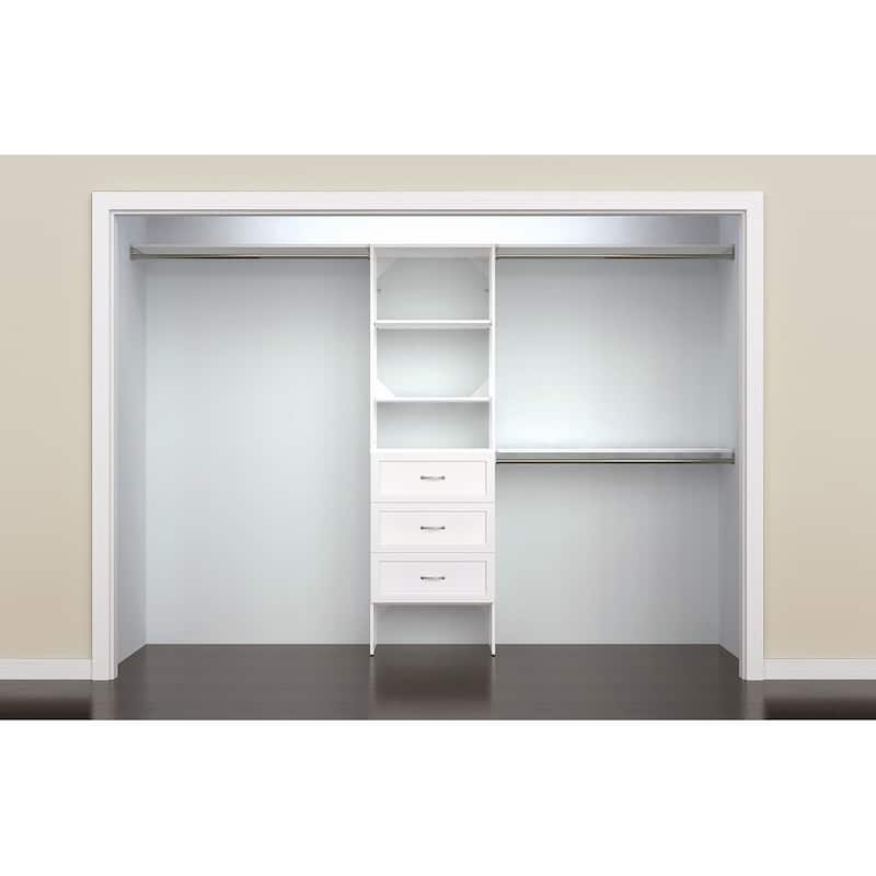 ClosetMaid SuiteSymphony 25 in. Closet Organizer with 3 Drawers - Espresso
