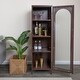 preview thumbnail 3 of 51, Solstice Metal Cabinet with 3 Adjustable Storage Shelves and Arched Glass Door