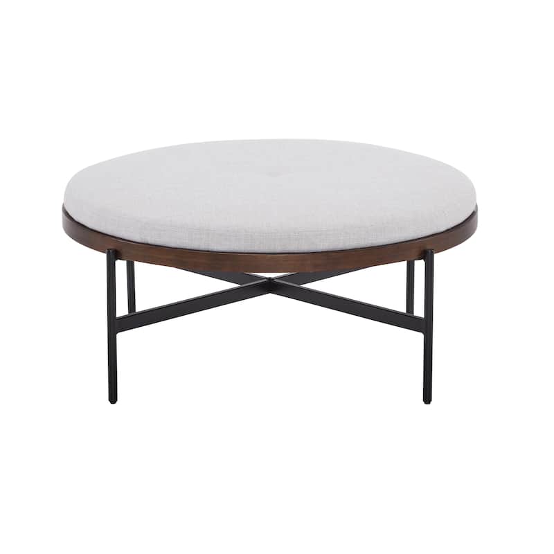 Christopher Knight Home - Sunfay Round Cocktail Ottoman for Modern Living Spaces