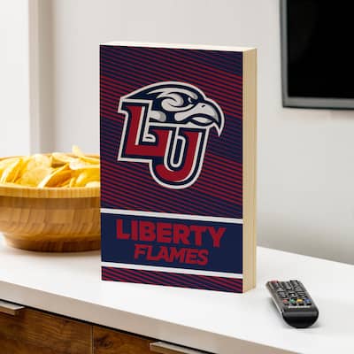 Liberty University Wooden Tabletop Mantel Shelf Sign