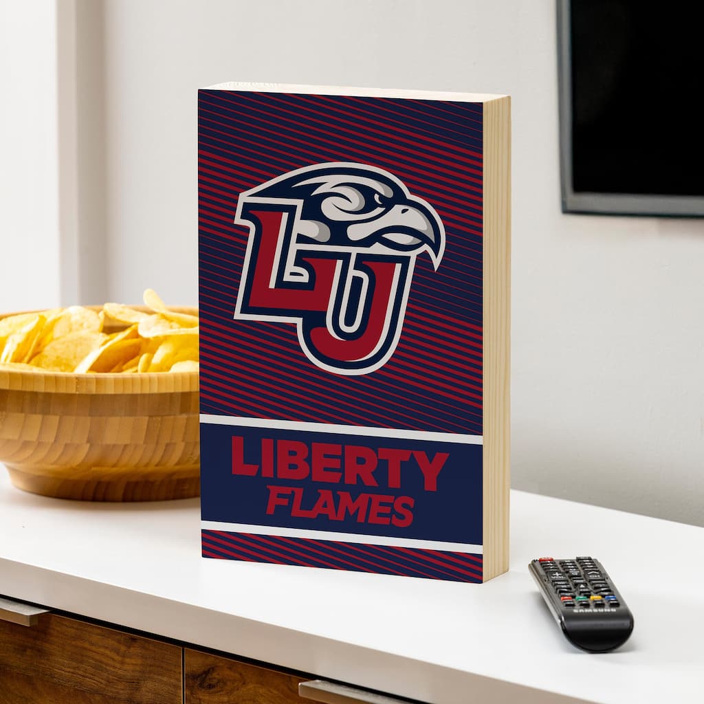 Liberty University Wooden Tabletop Mantel Shelf Sign