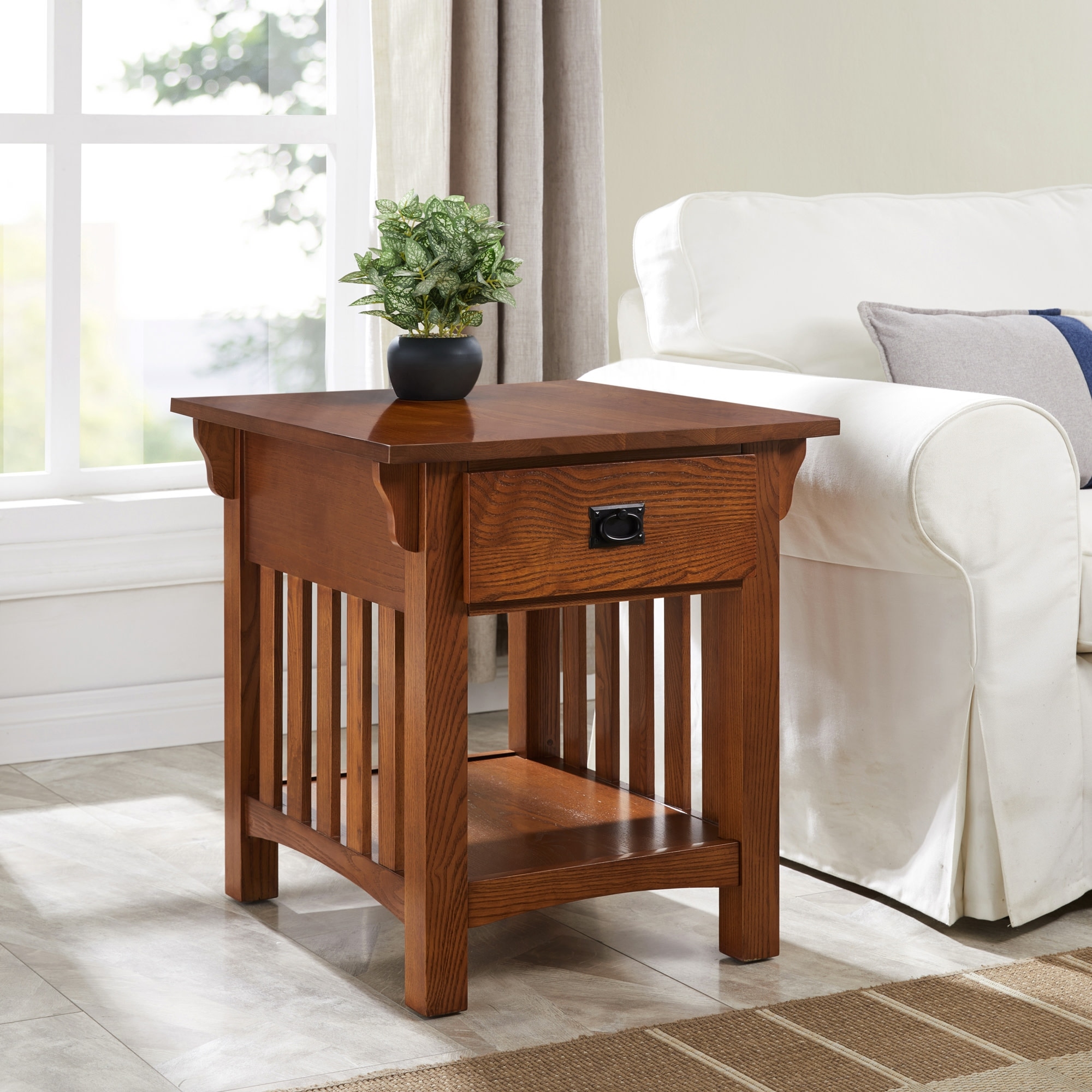 Leick Home Mission Impeccable End Table with Drawer On Sale