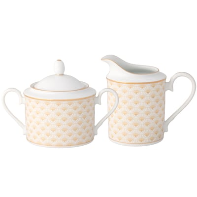 Trocadero Gold Sugar & Creamer Set