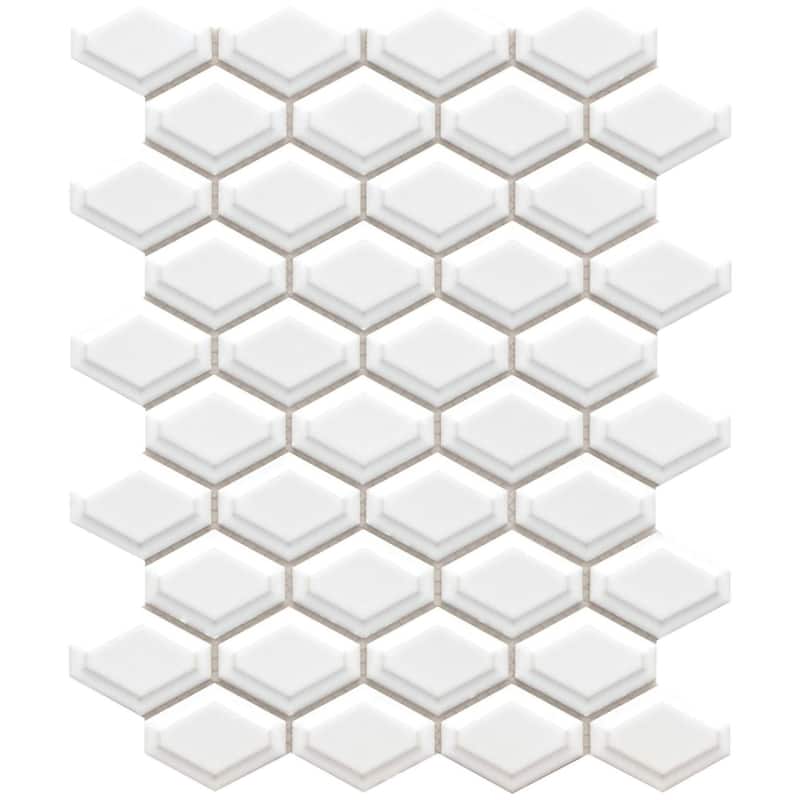 Emser Tile F14CATC1013MHWP Catch - 10" x 13" Dimensional Wall Tile -