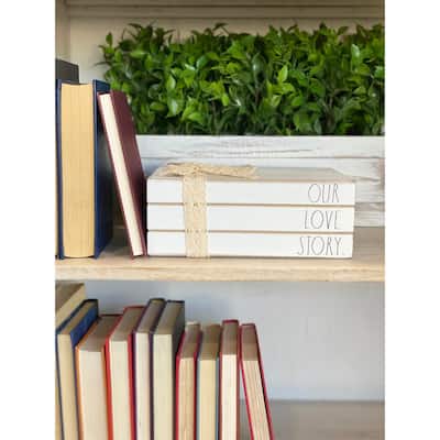 Rae Dunn Decorative Stacked Books