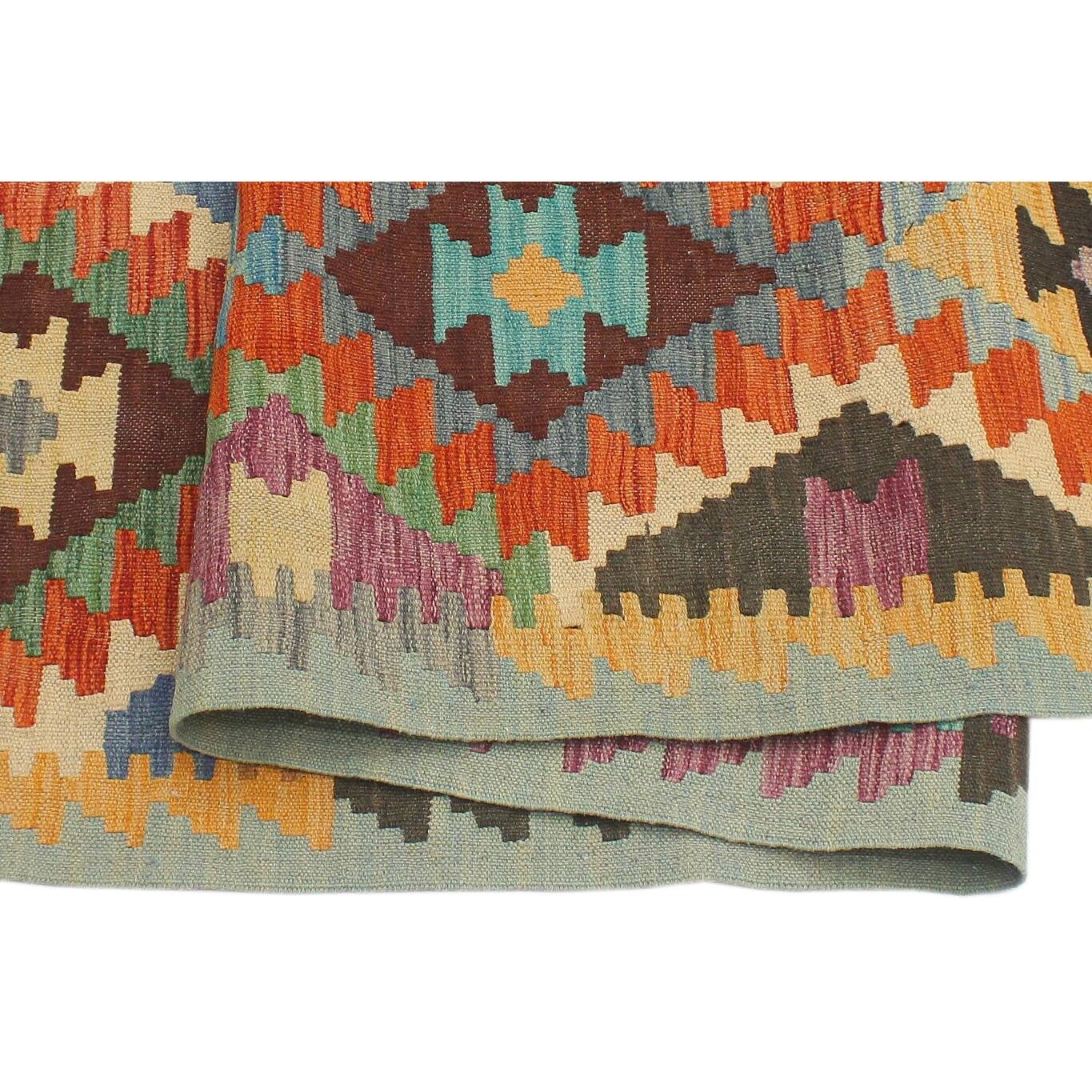 Bauhaus Turkish Kilim Clementi HandWoven Area Rug 4'10" x 6'5" Bed Bath & Beyond 32540768