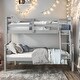preview thumbnail 2 of 22, Twin Over Full Bunk Bed with Ladder & Guardrail