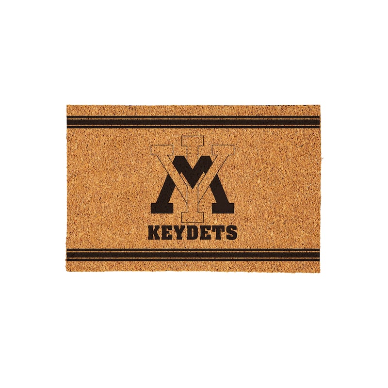 Virginia Military Institute Monochrome Indoor/Outdoor Coir Door Mat