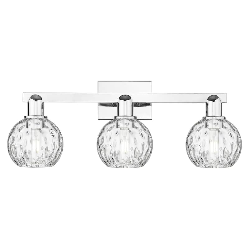 Innovations Lighting 716-3W-10-25 Athens Water Glass Vanity Athens - Polished Chrome / Clear Water Glass