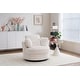 preview thumbnail 51 of 55, Oversized 360 Degreed Swivel Accent Chair Modern Soft Plush Corduroy Round Barrel Chair for Living Room Bedroom with Pillows