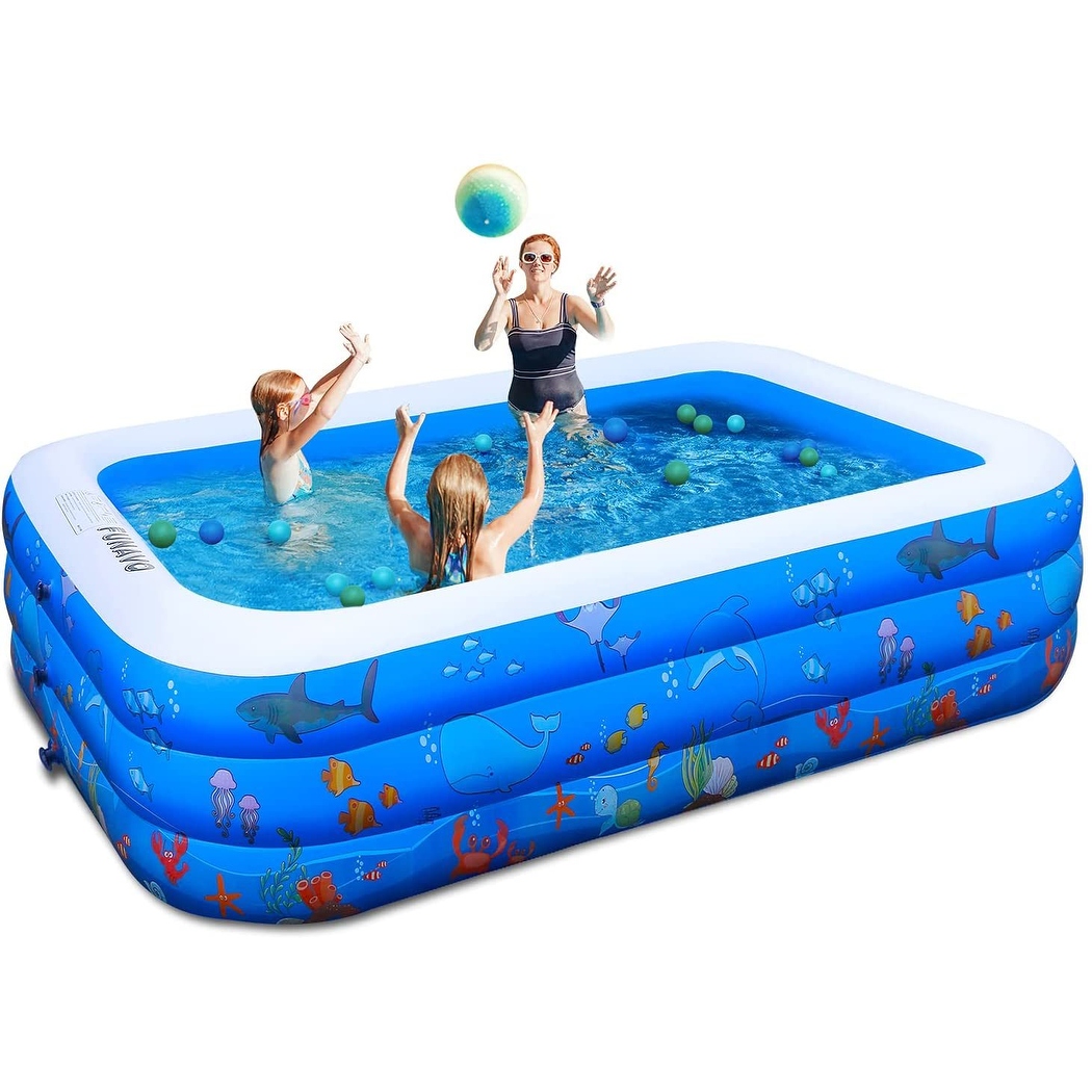 Blue Inflatable Swimming Pool-100