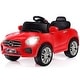 preview thumbnail 1 of 8, Costway 6V Kids Ride On Car RC Remote Control Battery Powered w/ LED - 24"(L) X38"(W) X21"(H) Red/Black - 24"(L) X38"(W) X21"(H)