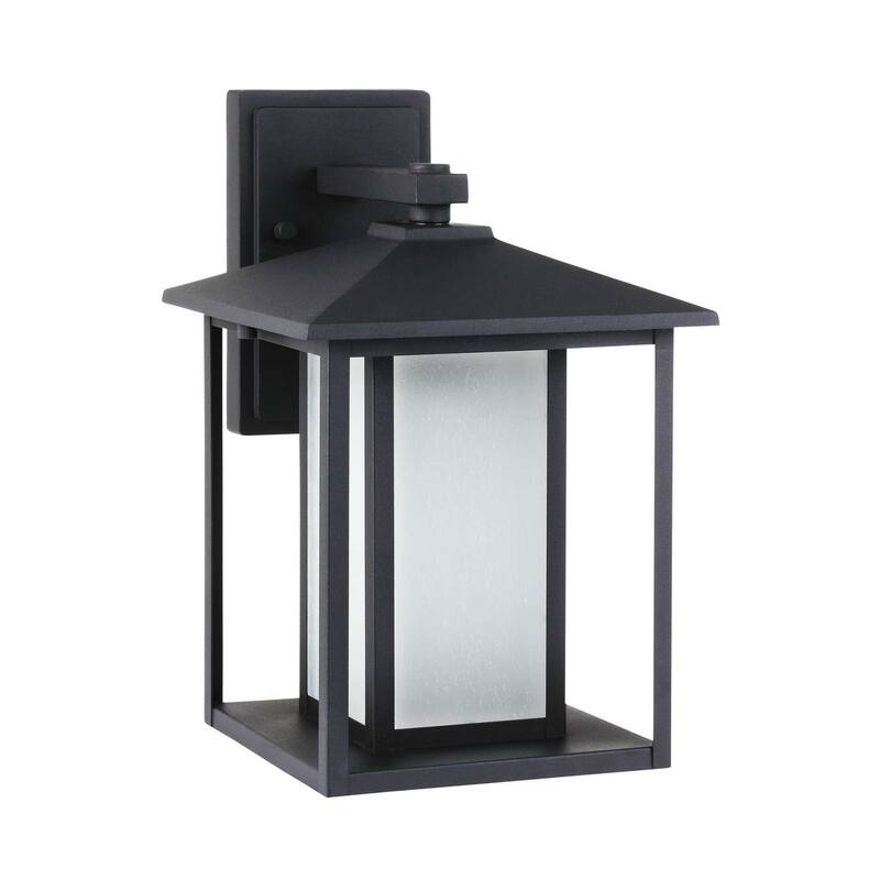 Bellevue Crawford Single Light 14" Tall Outdoor Wall Sconce with - Black