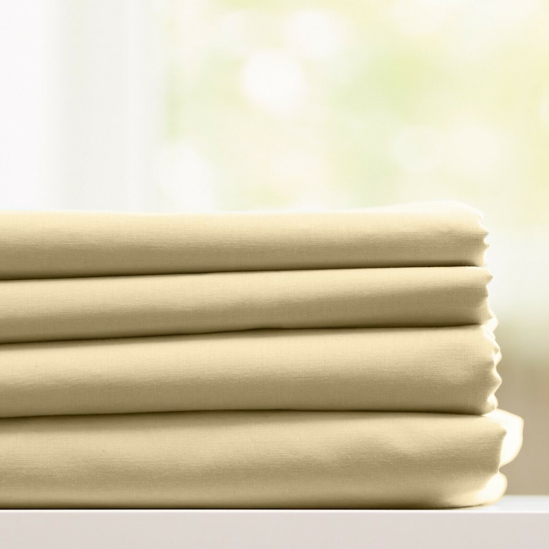 Soft As Cotton Hotel Quality 4-piece Bed Sheet Set - Cream - Queen