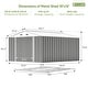 preview thumbnail 43 of 50, Patiowell 10' x 12' &10' x 14' Metal Outdoor Storage Shed with Floor Frame for Garden, Backyard, Patio