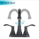 preview thumbnail 3 of 15, PROOX 4-inch Swivel Spout Centerset 3-hole Bathroom Faucet with Pop-up Drain