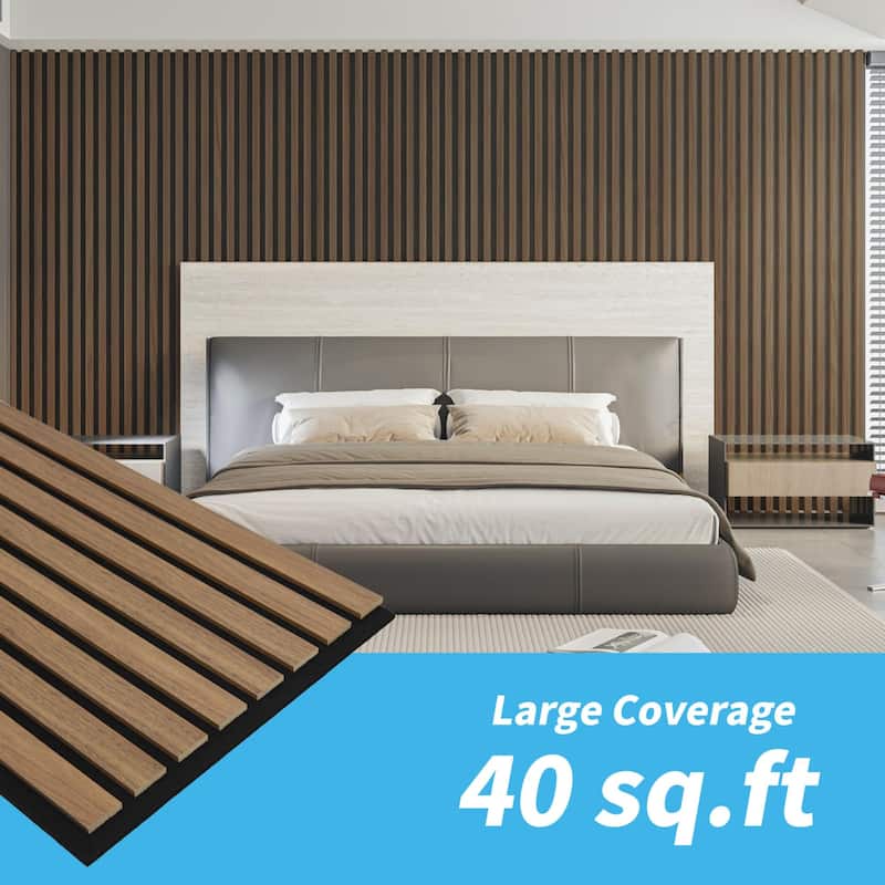 20pcs 24"x12" MDF Slat Wall Paneling Cover 40 Sq.Ft.