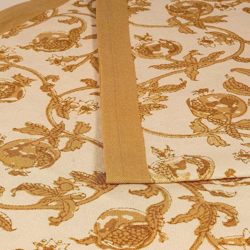 Couleur Nature Granada Mustard Runner, 16x90-Inches - 16x90