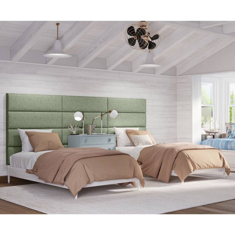 Jaxx Panelist Modern Padded Headboard - Set of 4 Wall Mounted Panels