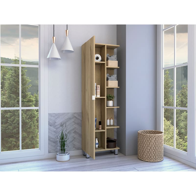 Portland 5-Shelf Linen Cabinet